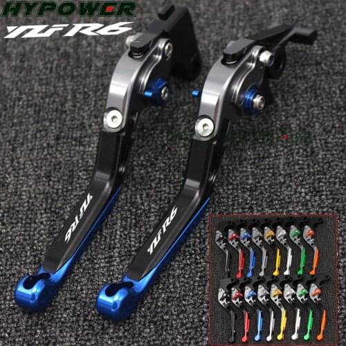 For Yamaha YZF R6 2017 2018 New Laser Folding Extendable Motorcycle CNC Brake Clutch Levers