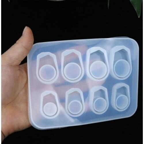 1pcs Ring Pendant Silicone Mold for Epoxy Resin Handmade Crafts Mould Bracelet Necklace Jewelry Making Tools