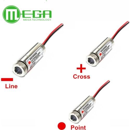 5mW 650nm Red Line Laser Module Focus Adjustable Laser Head 5V Industrial Grade