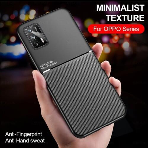 For Realme GT Neo 6.43 inch magnetic holder silicone phone case for realme gt neo Anti-fall leather texture soft back shell