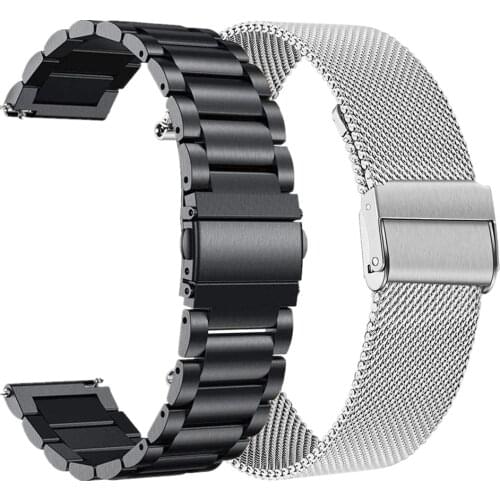 Metal Strap For Huawei Watch GT/GT2 46MM Honor Magic 2 Smart Band Bracelet Stainless Straps For TicWatch Pro Wristband Correa