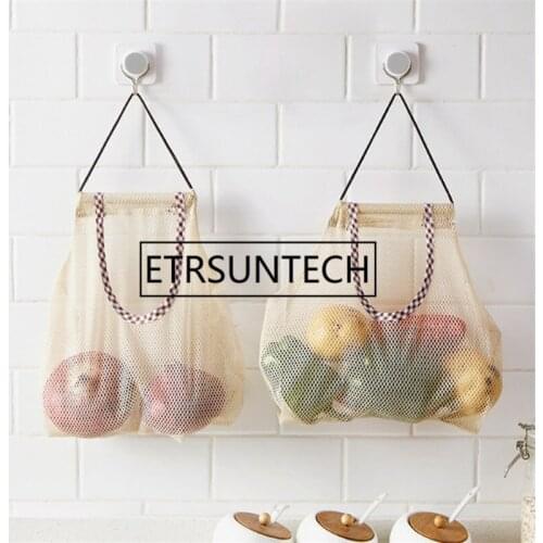 100pcs Reusable Washable Mesh Bags Vegetable Storage Bag Food Kitchen Shopping Bag Sundries Organizer Kitchen Bag