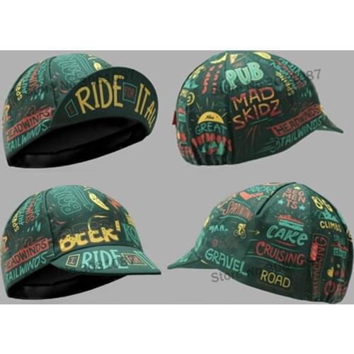 New Beer Green Cycling Caps I RIDE IT ALL Hat Bike Headwear Breathable One Size