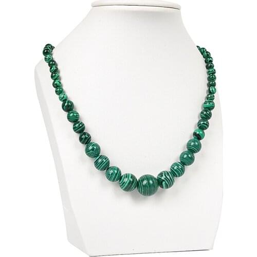 Light Green Malachite Making DIY jewelry series Necklace 18inch Special For Mother Gift 6-14mm Size For Jewelry H72