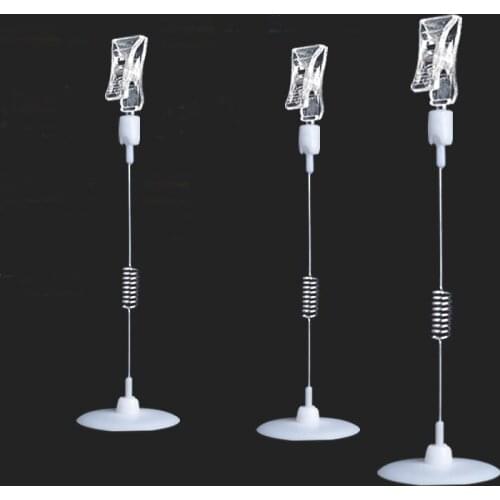 Advertising Price Tag Swing Shelf Transparent Clip Crystal POP Label Clamp