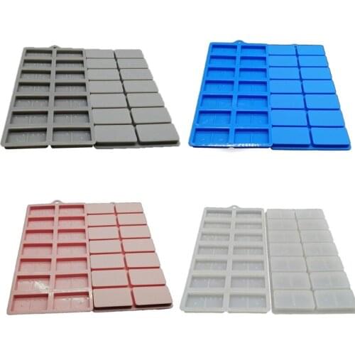 Resin Molds Domino Silicone Domino Game Molds 28 Cavities Personalized Dominoes Chocolate Candy Baking Fondant DIY Molds