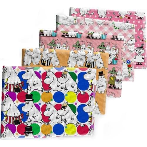 Cartoon Character Printed Bullet Textured Liverpool Patchwork Tissue Kids home textile 50*145cm