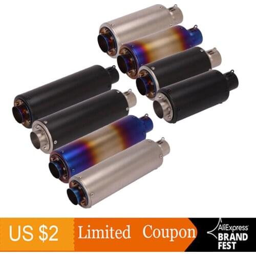 Universal Motorcycle Exhaust Pipe Muffler For Z900 MT07 GSXR Z800 MT09 Escape Moto CB400 Z700