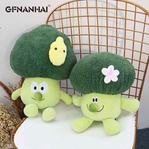 1pc 30-50cm Lovely Cauliflower Plush Toys Super Cute Simulation Broccoli Pillow Stuffed Soft Vegetable Dolls for Children Girls