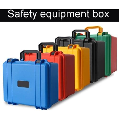 280x240x130mm Safety Instrument Tool Box ABS Plastic storage Toolbox Sealed Tool case box With Foam Inside 4 color