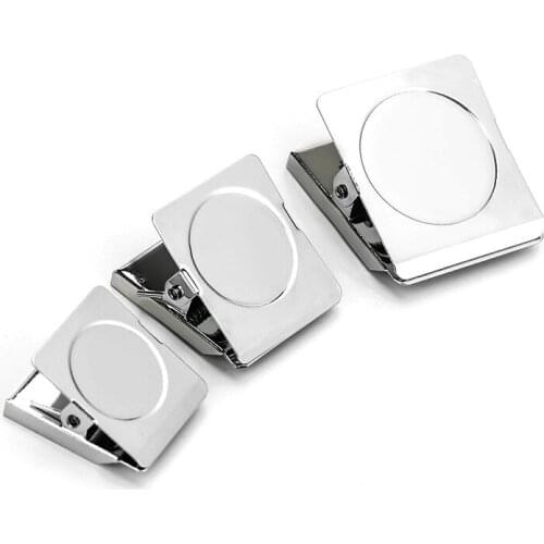 3 pcs/lot Magnetic Stainless Steel 45/38/31mm Metal Clamp Kawaii Paper Memo Clips Photo Holder Stationery Office School Supplies