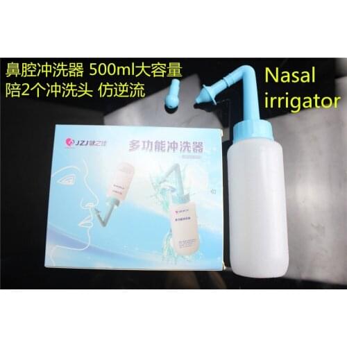 300ml Nasal Wash Neti Pot Nose Cleaner Bottle Nasal Irrigator Nasal Wash Pot Saline Children Baby allergic rhinitis Nose Care