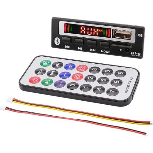 AIYIMA 12V Bluetooth 5.0 MP3 Audio Decoder Board AUX USB TF FM Radio Music Player Decoding WMA WMV APE DIY Speaker Amplifier