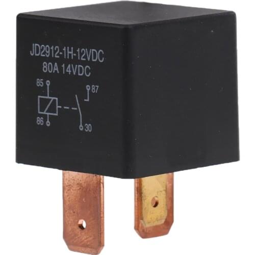 Automobile Motorcycle Boat DC 12V 80A Normally Open Contact Relay 4-Pin