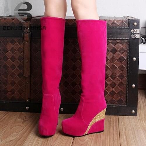 BONJOMARISA Women's High Boots