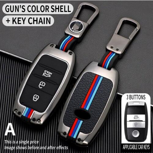 Zinc Alloy Car Key Case Cover For Kia Rio Sportage 3 4 QL Cerato Optima K2 K3 K5 Ceed Sorento Soul Forte Picanto Car Accessories
