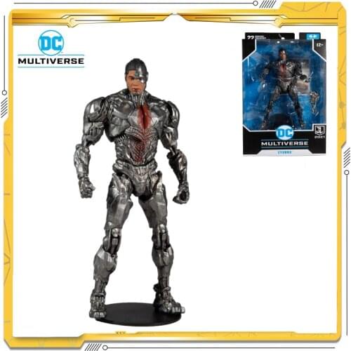 Original Mcfarlane DC Justice League Cyborg Model Toy Action Figures Toys For Children Gift