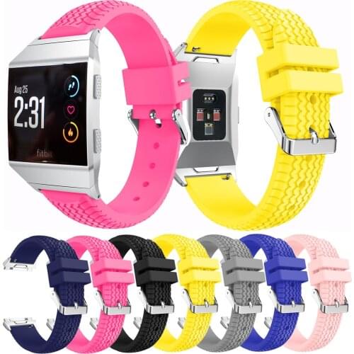 Fashion Silicone Wrist Strap Sport Bracelet Wrist Band Replacement Watch Band Compatible For Fitbit Ionic Band Smart Accessories