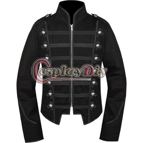 My Chemical Romance Unisex Black Jacket Emo Military Parade Outfit D0911