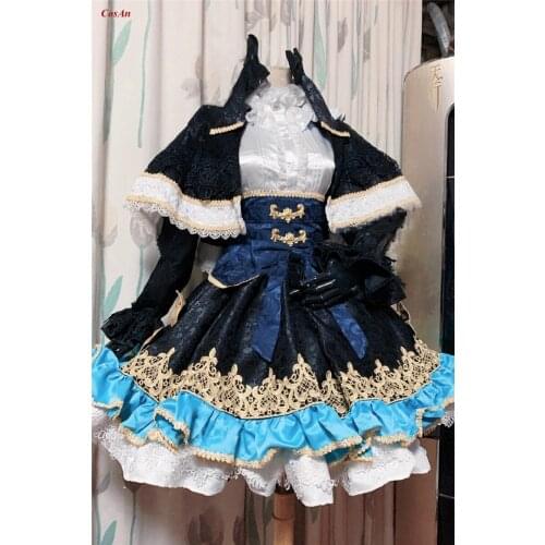 New Arrival Hot Game Cosplay Costume Fashion Jacquard Weave Uniform Lolita Dress Activity Party Role Play Clothing Custom-Make