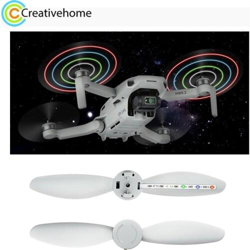 STARTRC One Pair Rechargeable Noise Reduction LED Flashing Propeller for DJI Mini 2