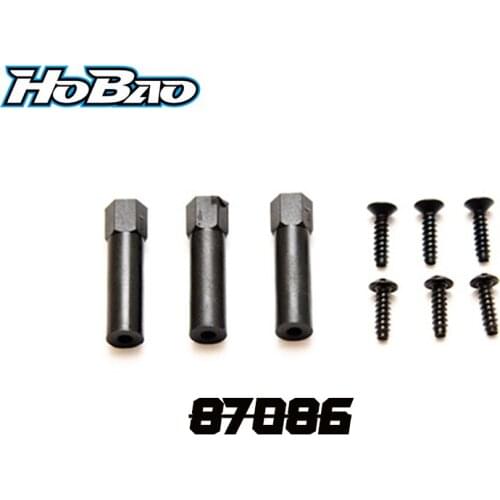 Original OFNA/HOBAO RACING 87086 Radio Tray Post, 3pcs For 1/8 HYPER 7 TQ/VS NITRO BUGGY