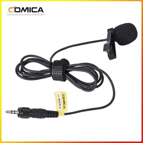 Comica CVM-M-O2 3.5mm Lavalier Microphone Omnidirectional Lapel Microphone for Sony Wireless Microphone Transmitter