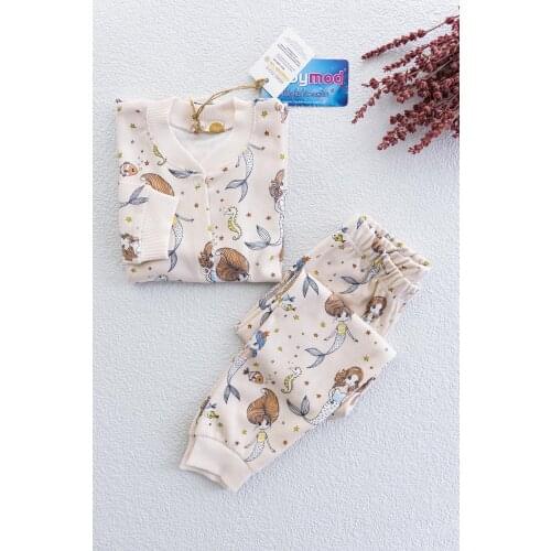 Mermaid Figure Girls Pajamas Set