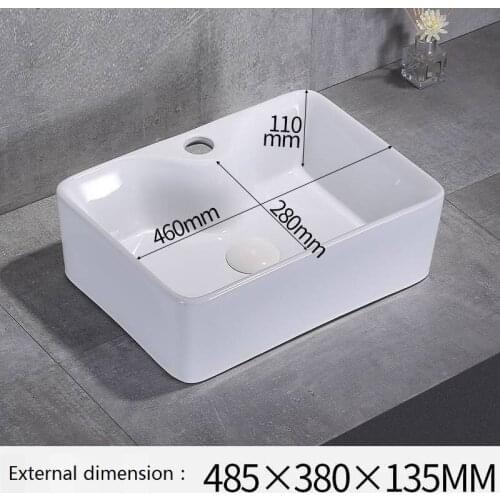 Salle Bain Lavatorio Pia De Fregadero Nablatowa Banyo Vessel Umywalka Black Evier Cuba Banheiro Bathroom Sink Lavabo Wash Basin