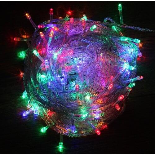 Holiday Led Christmas Lights Outdoor 220V 100M 50M 30M 20M 10M 5M Led String Lights Decoration For Party Holiday Wedding Garland