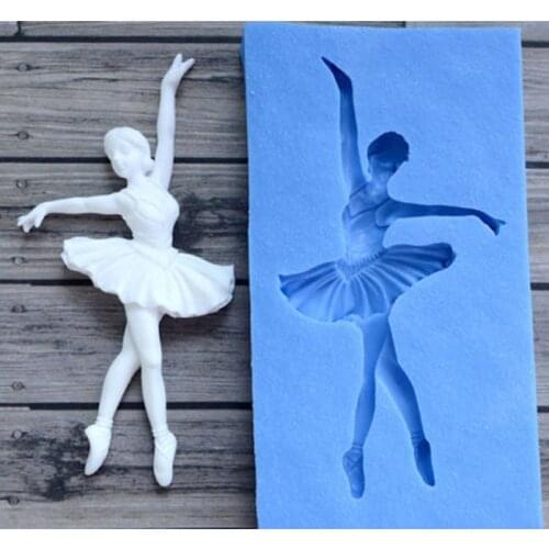Dancer Silicone mold fondant mold cake decorating tools chocolate gumpaste mold