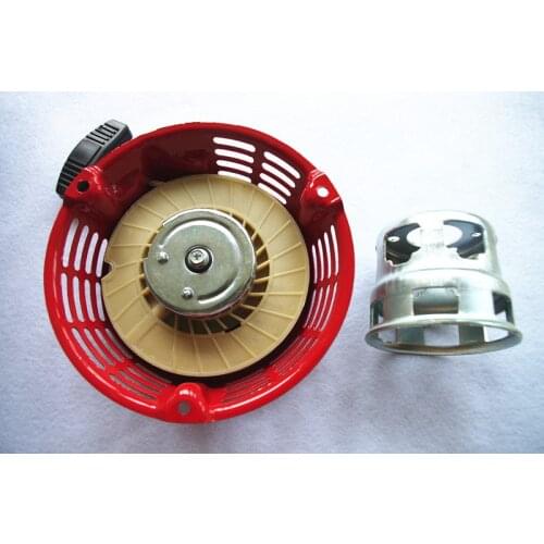 Recoil starter & cup for Honda G150 G200 GV150 GV200 engine with pull start cog starter pulley replacement