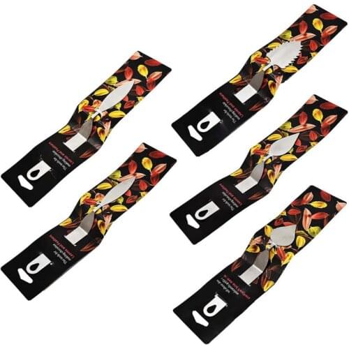 T3EC Stainless Steel Cake Spatula Feather Leaf Knife Chocolate Mousse Decoration Kitchen Baking Tool