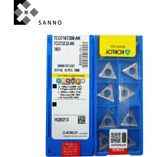 TCGT16T302-AK / TCGT16T304-AK H01 cnc tungsten carbide inserts aluminum processing turning tools blade