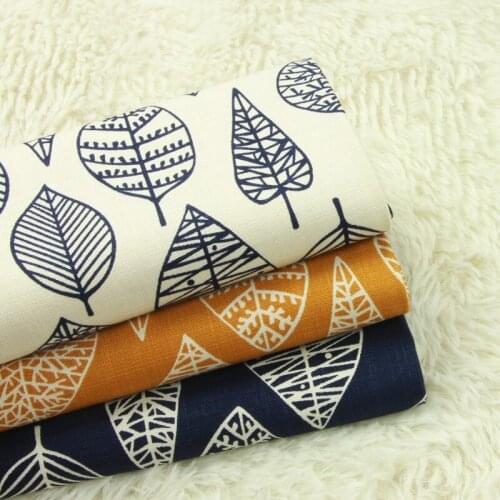 Leaf print fabric Cotton tissus au metre Handmade DIY bag clothes tissus