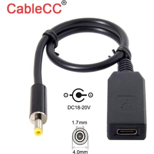 Xiwai DC 20V 4.0 1.7mm to USB 3.1 Type C USB-C Power Plug PD Emulator Trigger Charge Cable for Laptop