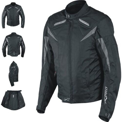 Jacket Lady woman fabric Cordura motorcycle Scooter protection detachable sleeve