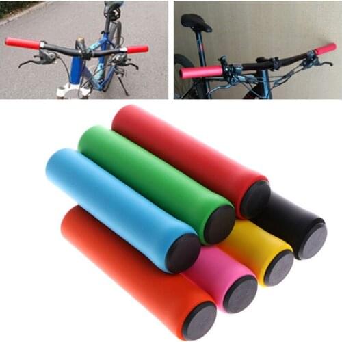 1Pair Silicone Cycling Bicycle Grips Outdoor MTB Mountain Bike Handlebar Grips Cover Anti-slip Grips Bike Part Accessories