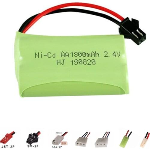1800mah 2.4v Rechargeable Battery For Rc toy Car Tanks Trains Robot Boat Gun Nicd AA 700mah 2.4v Rechargeable Battery 1Pcs