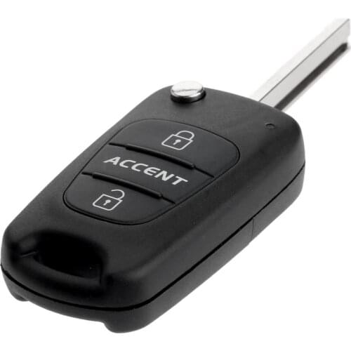 3 Buttons Replacement Flip Folding Remote Key Shell Case for Accent Keyless Entry Fob Cover Car Alarm Housing