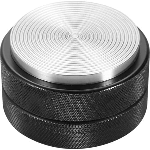 51mm Stainless Steel Coffee Tamper Base Coffee Bean Powder Press Tool,Black (Thread Base)