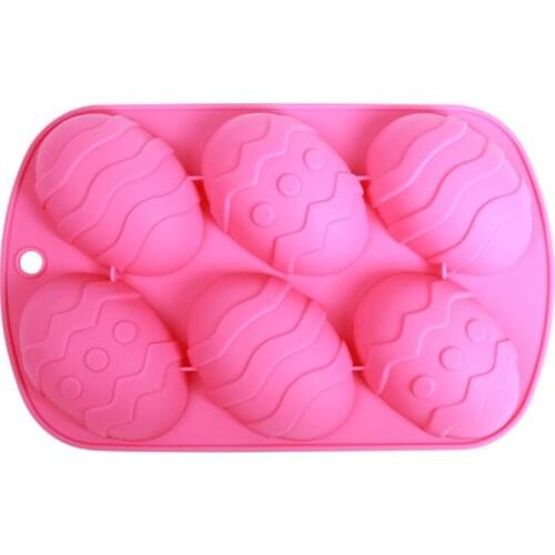 6 eggs ball Silicone Fondant baking Paste Mold DIY Cake Decorating Polymer Clay Resin Candy Super Sculpey