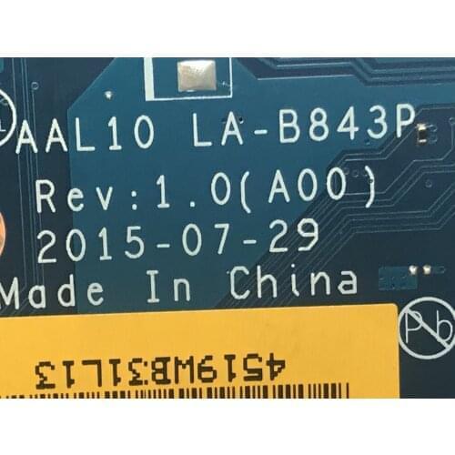 AVAILABLE BRAND NEW AAL10 LA-B843P PLACA BASE FOR Dell Inspiron 5558 5758 5458 LAPTOP MOTHERBOARD WITH I5-5200U HDMI PORT