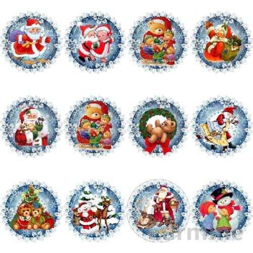 Full Round&Square Drill DIY 5D Diamond Painting Cartoon Christmas Cross Stitch Embroidery Mosaic Wall Sticker Home Decoration