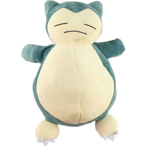 17.7" 45cm Anime Snorlax Plush Backpack Cartoon Cute Snorlax Stuffed Plush Toys Doll Birthday Gift for Kids