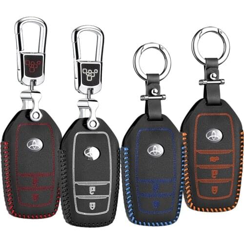 Luckeasy for toyota verso 2014 rav4 2013 land cruiser 2012 2 button Car Key bag/case wallet holder key cover rav 4