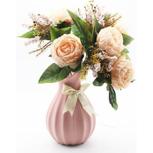 Simulation Bouquet Fake Flowers Artificial Peony Decorations Vintage Peonies Five Colors Wedding Rose Festival Supplies Bouquets