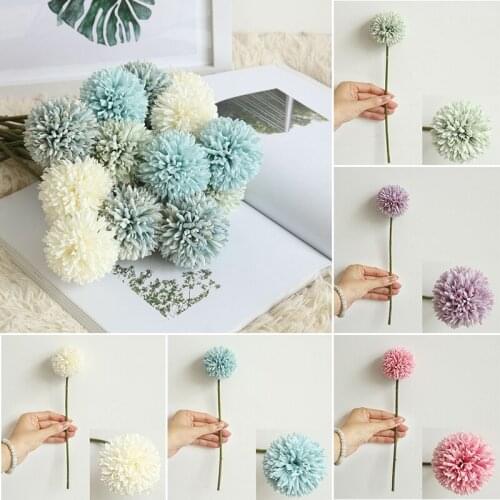 6pcs Artificial Hyacinth Flower Dandelions for Garden Party Home Wedding Decor Plastic Fake Flower DIY Decoration Accessories
