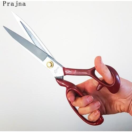 Red Big Scissors Durable Scissors Professional Stainless Steel Scissors Tailors Vintage Crafts Embroidered Fabric Cutter Sharp