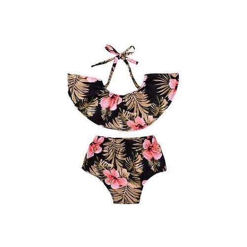 Lioraitiin New Fashion Toddler Kid Infant Baby Girls Tops Short Pants Briefs Outfit Floral Clothes